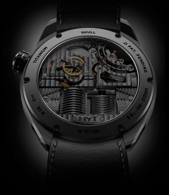 HYT 151-DL-43-NF-AS SKULL 51 MM Replica watch